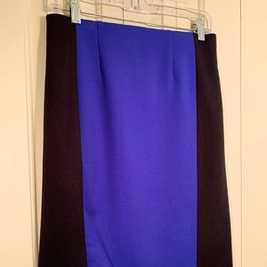 Colorblock pencil skirt